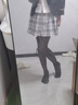 涓涓细语 丝袜女春秋薄款夏季性网红ins潮春秋肉色性感连裤袜jk学生打底袜 黑色加长180cm 均码 1双卡纸装 实拍图