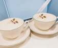 WEDGWOOD结婚礼物 威基伍德欢愉假日 树莓 咖啡杯碟组 陶瓷 欧式杯碟套组 两杯两碟 实拍图