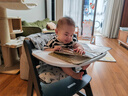 Hauck宝宝餐椅Alpha餐盘三件套成长椅可调节学坐椅吃饭椅儿童餐椅家用 深灰色+托盘+坐垫 实拍图