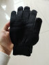 惠寻 京东自有品牌 保暖手套男女触屏加厚冬季防寒毛线手套 黑色 实拍图