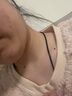 巴克乐乐简约时尚新款单链个性吊坠男女黑色蜡绳皮绳项链百搭吊坠配链 39-皮绳直径1.5mm 实拍图