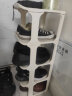 安尔雅简易鞋架门口多层宿舍家用收纳立式省空间分层隔板鞋柜 暖白5层 实拍图