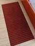 雪中送毯可裁剪入户门门口地垫门垫防滑垫厨房满铺商场走廊过道吸水脚垫 暗红横条纹 50cm*120cm 实拍图