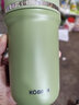 康巴赫保温杯钛杯新款男女高颜值吸管双饮水杯运动便携杯子钛啡杯礼品 纯钛内胆【松针绿】 450ml 实拍图
