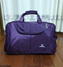 嘉禾生活 时尚旅行包拉杆包女可折叠休闲手提行李包袋登机包男 紫色_4 可登机 大号 实拍图