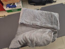 皮尔卡丹法兰绒毯子 超柔牛奶绒毛毯午睡空调毯毛巾被盖毯 灰色 200*230cm 实拍图
