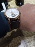 比握特超薄真皮表带男 手表带表链女配件牛皮平纹代用CK浪琴DW天王天梭 棕色带玫瑰金扣 22mm 实拍图