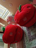 嘉百利苹果里的圣诞老人公仔圣诞树玩偶毛绒玩具娃娃抱枕儿童圣诞节礼物 苹果+圣诞老人 小号16-20厘米 实拍图