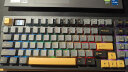 达尔优（dareu）A98pro机械键盘三模热插拔游戏办公PBT键帽全键RGB弹力臂gasket结构天空轴V4-沉石金 实拍图