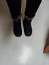 莱然雪地靴牛皮女靴子厚底加绒毛毛靴东北棉靴百搭短靴2025冬季新款潮 黑色 37 实拍图