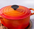 酷彩（Le Creuset）法国进口珐琅锅铸铁22/24/26cm圆形锅汤锅焖蒸炖煮锅煲汤微压锅 【2-4口之家】桔色 22cm 实拍图