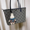 Tory Burch 汤丽柏琦  T MONOGRAM托特包TB 152299 海军蓝 405 OS 实拍图