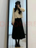 可茵小香风连衣裙女装2025年春季新款套装韩版设计感上衣中长款裙子 图片套装 M 实拍图