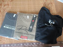 卡帝自由保罗（KADIZIYOUBAOLUO）【纯棉体恤三件装】新品长袖t恤男秋衣男青年圆领大码男装上衣 小鹿角黑+EXP铁灰+大R卡其 XL建议135-150斤 实拍图