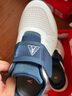 足力健老人鞋中老年轻软透气休闲鞋防滑夏凉鞋2421510J 男-白/蓝 38 实拍图