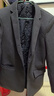 罗蒙（ROMON）西服男士春秋季毛呢西装男商务休闲上衣服外套男装 灰色加棉 L 实拍图