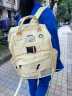 出走面包屋 日系学院学生书包初高中双肩包搭ins食物挂件背包电脑包女 芝士黄 实拍图