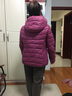 坦博尔轻薄羽绒服女短款宽松脱卸帽秋保暖女士外套TD236256 富贵紫 170  实拍图