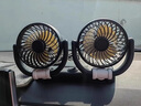 快闪狼车载风扇大货车24v伏12v面包车双头车用强力汽车usb大风力电风扇 大号双头涡轮扇- USB款 3挡调节 实拍图