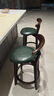 木普森【经典】北欧实木吧台椅高脚凳家用靠背酒吧椅子吧台凳奶茶店前台 定制51-81坐高 颜色留言(不退换) 实拍图