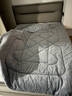 南极人车载抱枕被子两用牛奶绒抱枕被子二合一沙发靠枕学生午睡毯小被子 BM-高级灰 大号折起50*50打开约145*190 实拍图