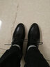 波图蕾斯轻便男士系带商务休闲皮鞋保暖正装棉鞋男 6003 黑色(加绒) 42 实拍图