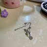 老庙 S925银圆牌钱币脚链银饰圆形挂坠女款双层链子节日礼物送女朋友 约：2.10g #27 实拍图