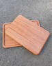 实木高颜值乌檀木盘子方形木盘创意木托盘家用茶盘水果餐盘木质盘 正宗乌檀木实木方盘 1个 25*12.5*2cm 实拍图
