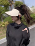 猫人防晒帽女遮阳帽防紫外线无痕空顶帽可折叠大帽檐户外跑步太阳帽子 实拍图