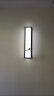 雷士（NVC） 壁灯 雅典新中式矩形长方形床头过道走廊墙壁灯 优雅古典国风卧 荷塘月色 24W LED 三色调光 实拍图