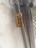 海斯迪克 HK-5158 黄铜挂锁 密码锁 行李箱防盗锁 4轮密码(小号) 实拍图