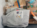 真维斯儿童裤子男童秋冬加绒休闲运动裤帅气加厚保暖百搭外穿中大童卫裤 灰 J飞行宇航X 120 实拍图