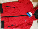 冬季三叶草新款羽绒服男短款双面穿连帽白鸭绒加厚青少年保暖外套 红色 XL （115-130斤） 实拍图