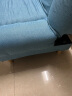 骁诺沙发客厅折叠沙发床两用小户型简易出租房布艺沙发卧室懒人沙发 天蓝色【加宽加厚海绵】 1.8米三人位 实拍图