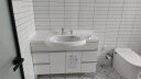 TOTO浴室柜套装 1.2米柜体+台下盆+可抽拉龙头(柜体黑/白可选) (06-D) 晒单实拍图