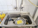 水贞厨房简易不锈钢水槽单槽加厚大单盆带支架水盆洗菜盆洗碗池架子 加厚钢68*44带支架基础款 实拍图