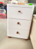 纳份爱免安装抽屉式收纳柜卧室加厚床头柜客厅多层储物柜子家用置物柜 25cm面宽（顶部带木板）【需安装】 三层【店长推荐】 实拍图