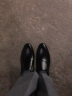 米诺菡春秋季男士真皮商务皮鞋牛皮套脚软底正装鞋大码男鞋舒适透气 98521四季 39 实拍图