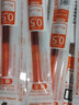 派通（Pentel）0.5mm速干中性笔彩色替芯（适用于BLN75TL）XLRN5TL 橙色10支装 实拍图