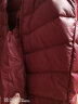 鸭鸭（YAYA）轻薄羽绒服女2023年秋冬季新款新国标休闲连帽保暖轻便韩版外套 酒红 M 实拍图