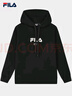 FILA 斐乐官方情侣款连帽卫衣秋季新款纯棉宽松针织长袖上衣加绒 正黑色-BK XS 实拍图