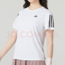 阿迪达斯 （adidas）三叶草T恤女装 25夏季新款运动服健身潮流时尚舒适透气圆领短袖女 白色/三叶草/透气/主推 M 实拍图