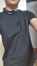 啄木鸟官方品牌短袖T恤男夏季POLO中青年上衣服休闲翻领舒适体恤上衣 A347-T153黑色 XL (130斤-145斤) 实拍图
