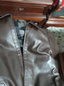 恒源祥皮衣男2024秋冬季男士冬装外套加绒加厚休闲翻领中老年皮夹克上衣 实拍图