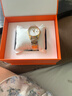 ROCOS品牌简约气质复古时尚女士手表女表防水皮带石英表女表礼物送女友 金壳白面钢带 【雷克斯手表】 实拍图