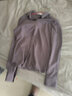 茵曼（INMAN）2025年春秋新款长袖薄荷曼波衬衫女宽松通勤显瘦职业衬衣气质上衣 蓝紫色 -18518163 S 实拍图