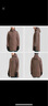 The North Face北面羽绒服女户外保暖600蓬中长款羽绒外套7QW8 棕色/EFU  M 实拍图