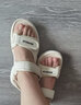 回力凉鞋女款2025新款夏季外穿休闲百搭厚底小香风沙滩运动凉鞋女 米色【升级款】 38 实拍图
