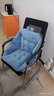 同依坐垫靠背一体办公室久坐屁垫椅子学生座椅垫护腰靠垫汽车坐垫冬季 【牛奶绒】浅蓝色 一体式 【45*45cm】中号【大多数选择】 实拍图