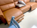 芝华仕（CHEERS）头等舱现代简约真皮电动功能沙发家用客厅户型芝华士50611B橙大三 晒单实拍图